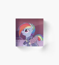 Rainbow Dash - Kristallkriege Acrylblock