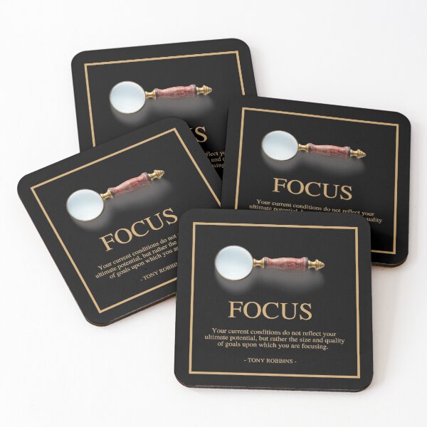 Item preview, FOCUS - Tony Robbins quote - Your current conditions do not reflect your ultimate potential designed and sold by Art4Motivation.
