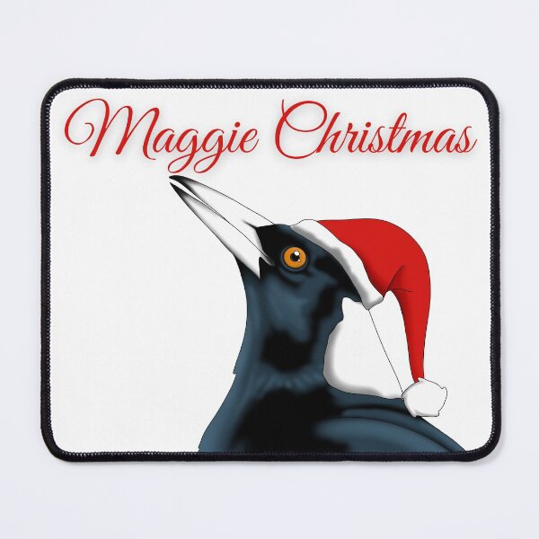 Item preview, 'Maggie Christmas' Magpie Christmas Art designed and sold by Krystalkayart.
