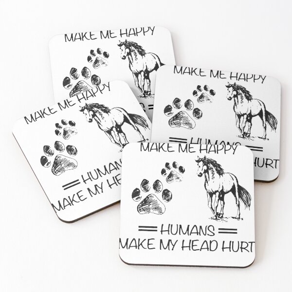 Item preview, Dogs And Horses Make Me Happy Humans Make My Head Hurt designed and sold by MichaelAgree.