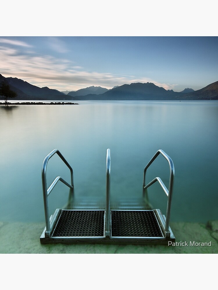 Thumbnail 5 of 5, Acrylic Block, Annecy lake, morning at the beach designed and sold by patmo.
