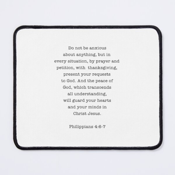 Item preview, Philippians 4: 6-7 Do Not Be Anxious About Anything  designed and sold by corbrand.