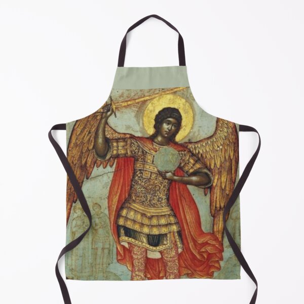 Item preview, Saint Michael Archangel with fiery sword and globe designed and sold by Angelkrs.