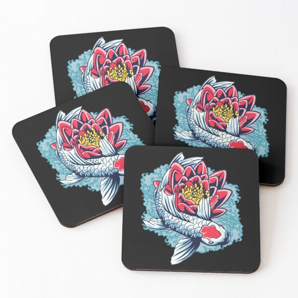 Item preview, Koi Fish and Lotus Flower designed and sold by RiffXS.