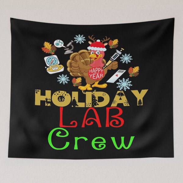 Item preview, HOLIDAY LAB CREW FUNNY MEDICAL LAB SCIENTIST LAB TECH SCIENTIST MICROBIOLOGY designed and sold by Hippiesole.