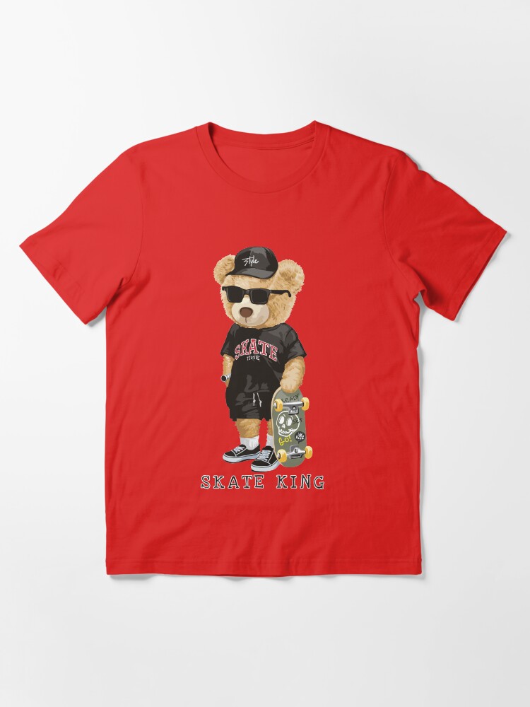 Cute Bear Skate King Essential T Shirt for Sale by vhtrocate Redbubble