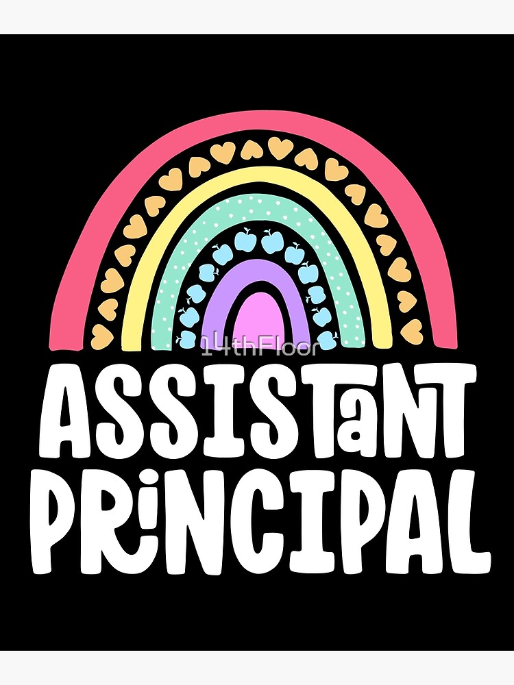 "Assistant Principal Boho Rainbow Vice Principal Appreciation" Poster