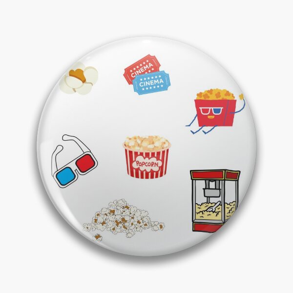 Item preview, Popcorn And Cinema Sticker Pack For Popcorn Lovers On Movie Night In Movie Theater - Got The Popcorn Ready designed and sold by lodarohit.