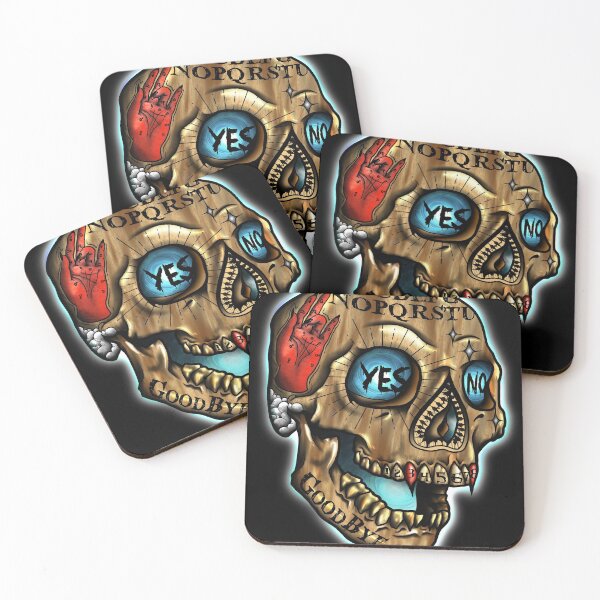 Item preview, Ouija skull designed and sold by Megan Collum.