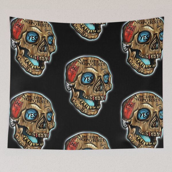 Item preview, Ouija skull designed and sold by Megan Collum.