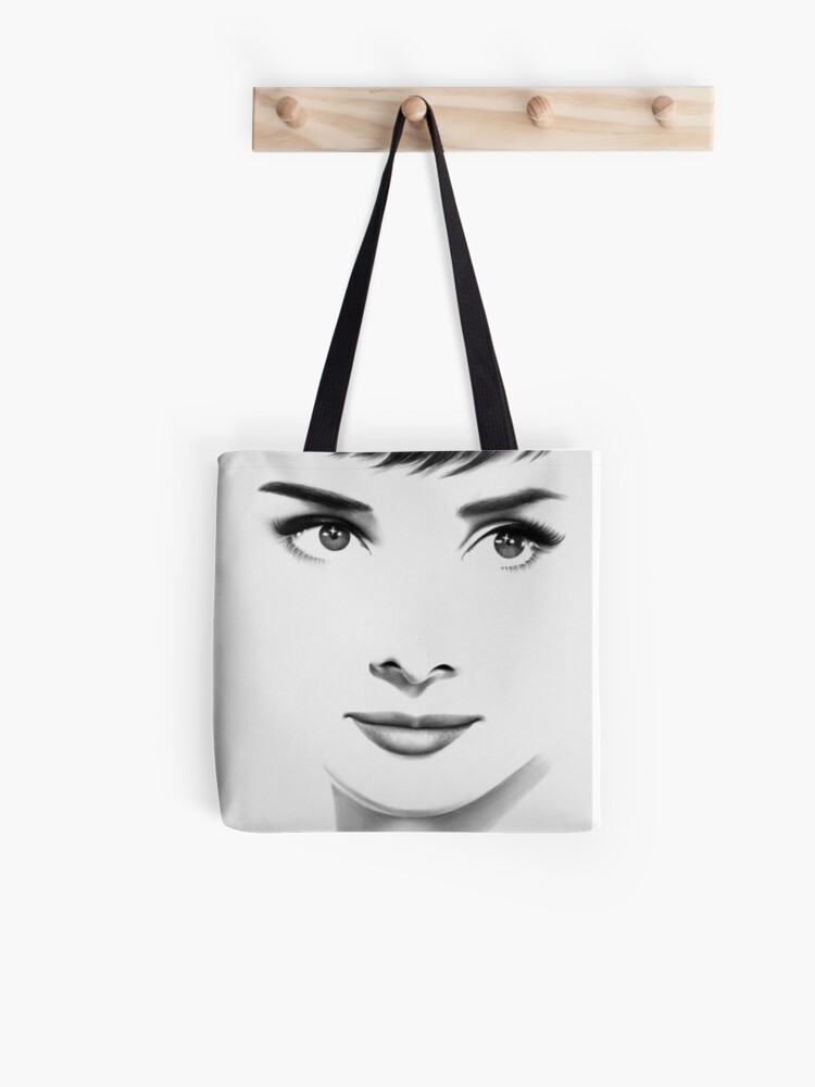 Audrey Hepburn Minimal Portrait Tote Bag for Sale by