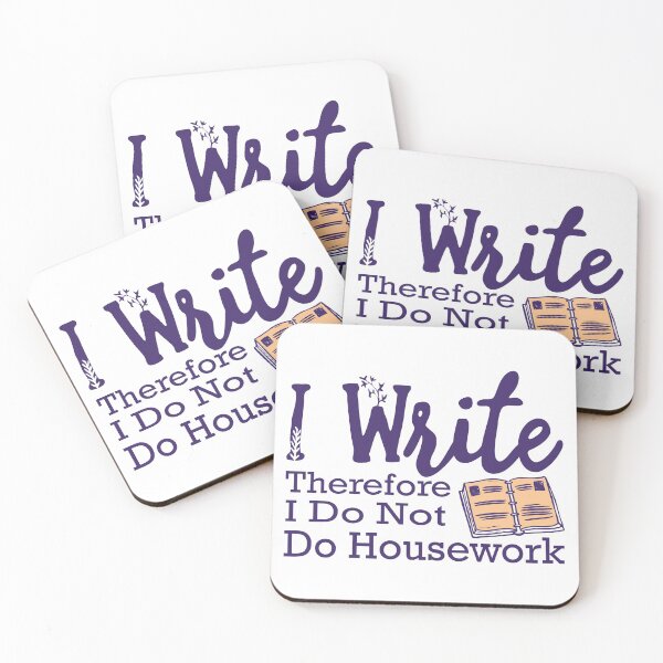 Item preview, I Write Therefore I Do Not Do Housework designed and sold by Badrart.