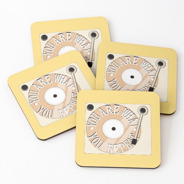 Item preview, You Are What You Repeat (record player- Happy Yellow / Orange) designed and sold by citrusapple.