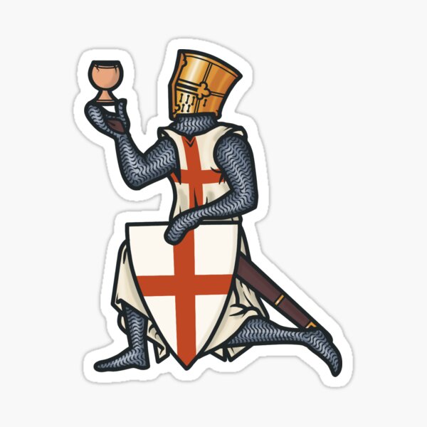 Sir Galahad and the Grail Sticker