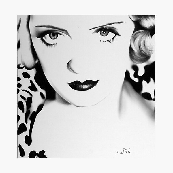 Item preview, Bette Davis Minimal Portrait designed and sold by IleanaHunterArt.