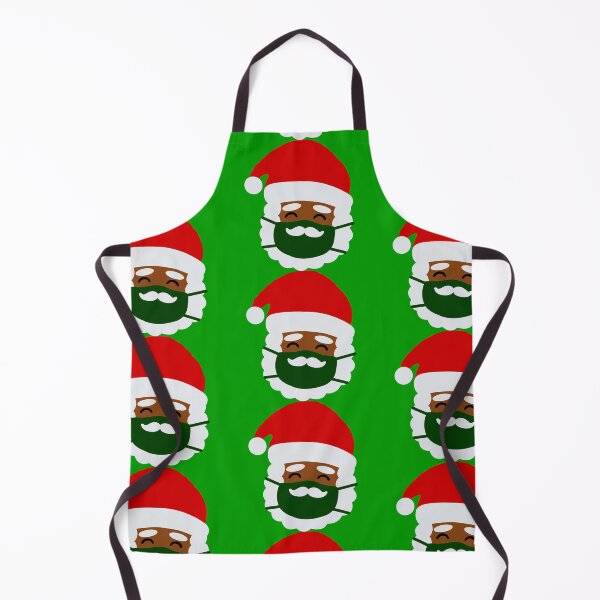 Item preview, coronavirus face mask black santa mustache christmas covid designed and sold by Gossip Rag.