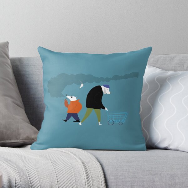42 HundStraße Throw Pillow