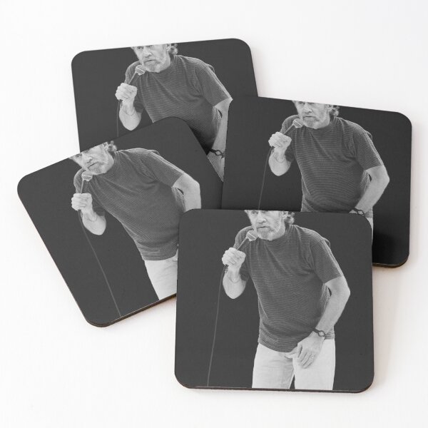 Item preview, George Carlin BW Photograph designed and sold by ConcertImages.