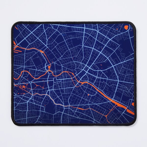 Item preview, Berlin City Map Print, Berlin City Map Poster, Berlin City Map Wall Art, Berlin City Map, Berlin Fitted Mask, Berlin Mask designed and sold by randomorder.