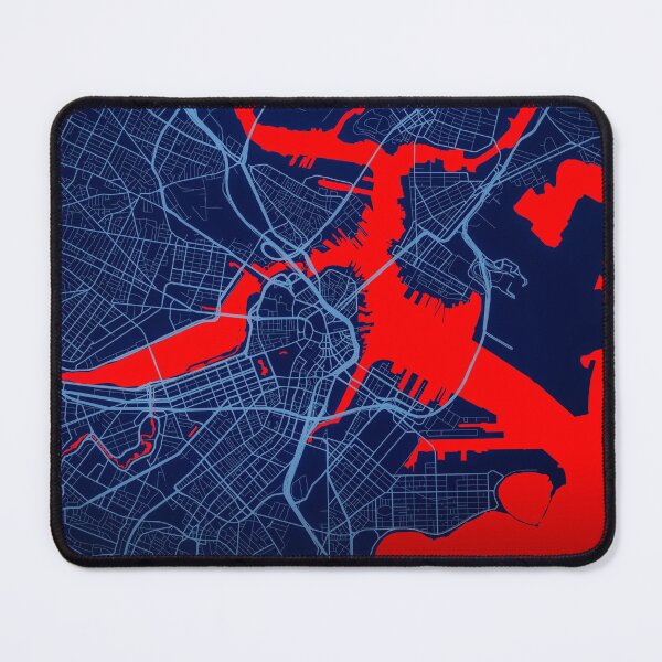 Item preview, Boston City Map Print, Boston City Map Poster, Boston City Map Wall Art, Boston City Map, Boston Fitted Mask, Boston Mask, Boston Leggings, Map of Boston City, Boston City Map Art designed and sold by randomorder.