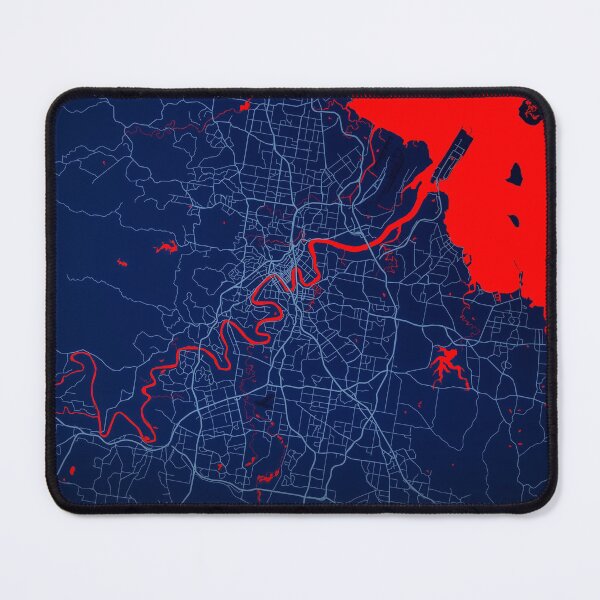 Item preview, Brisbane City Map Print, Brisbane City Map Poster, Brisbane City Map Wall Art, Brisbane City Map, Map of Brisbane City, Brisbane City Map Art designed and sold by randomorder.