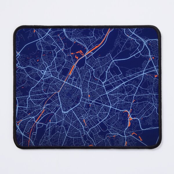 Item preview, Brussels City Map Print, Brussels City Map Poster, Brussels City Map Wall Art, Brussels City Map, Map of Brussels City, Brussels City Map Art designed and sold by randomorder.