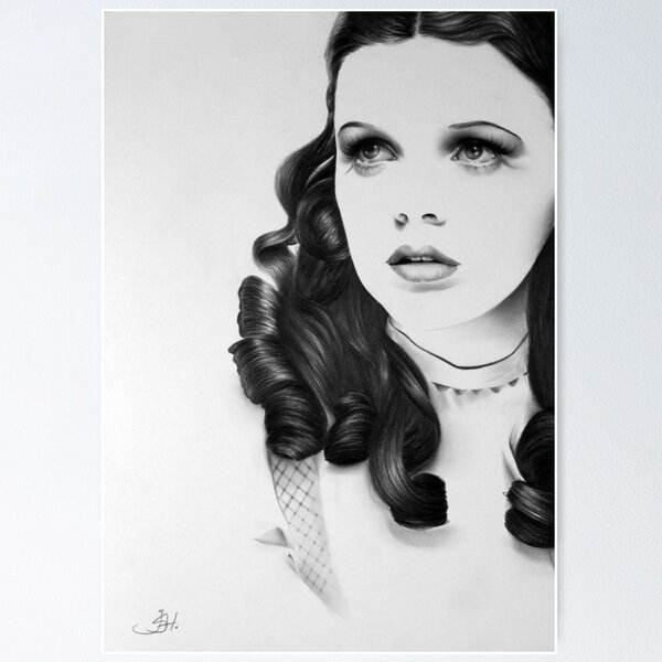 Judy Garland Minimal Portrait Poster