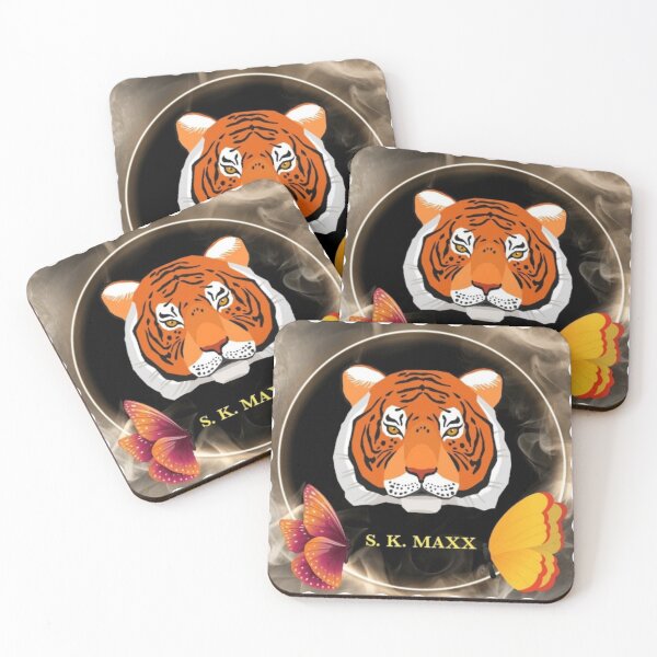 Item preview, Artistic jungle tiger pattern designed and sold by SKMAXX.