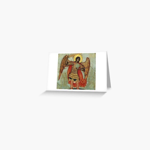 Item preview, Saint Michael Archangel with fiery sword and globe designed and sold by Angelkrs.