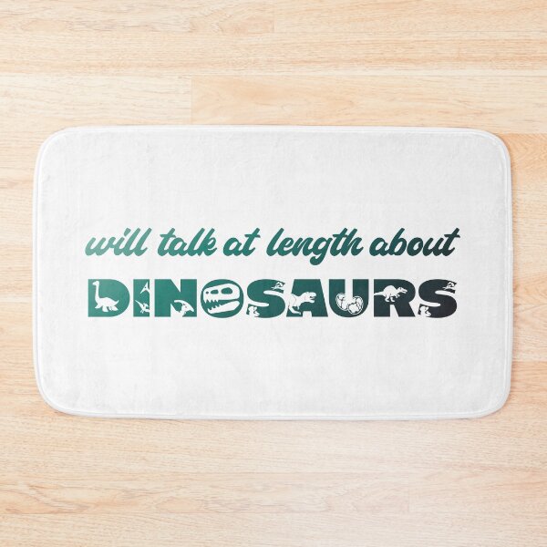 Item preview, Will talk at length about dinosaurs (green gradient text) designed and sold by Ofeefee.