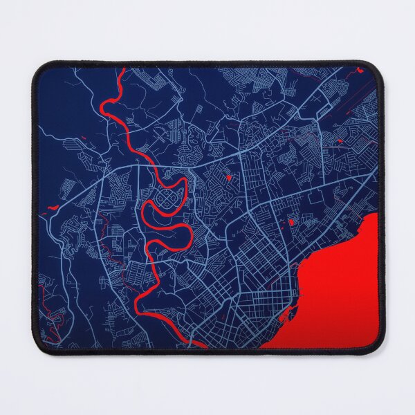 Item preview, Davao City Map Print, Davao City Map Poster, Davao City Map Wall Art, Davao City Map, Map of Davao City, Davao City Map Art designed and sold by randomorder.