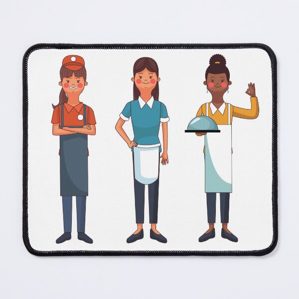 Item preview, Women Waitress Tops Sticker designed and sold by SugarrMonkey.