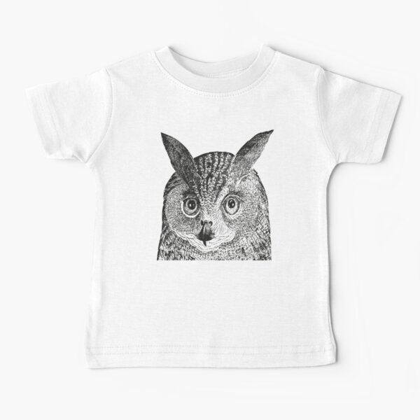 Owl | Vintage Owls | Black and White | Baby T-Shirt