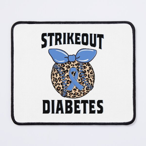 Item preview, Strike Out Diabetes Baseball Fighters Leopard Baseball Diabetes Awareness Diabetes Warrior designed and sold by Claytonstore.