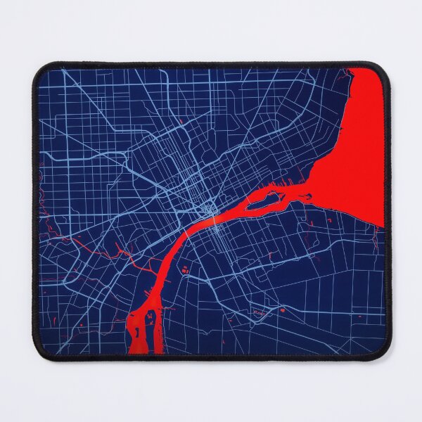 Item preview, Detroit City Map Print, Detroit City Map Poster, Detroit City Map Wall Art, Detroit City Map, Detroit Fitted Mask, Detroit Mask, Detroit Leggings, Map of Detroit City, Detroit City Map Art designed and sold by randomorder.