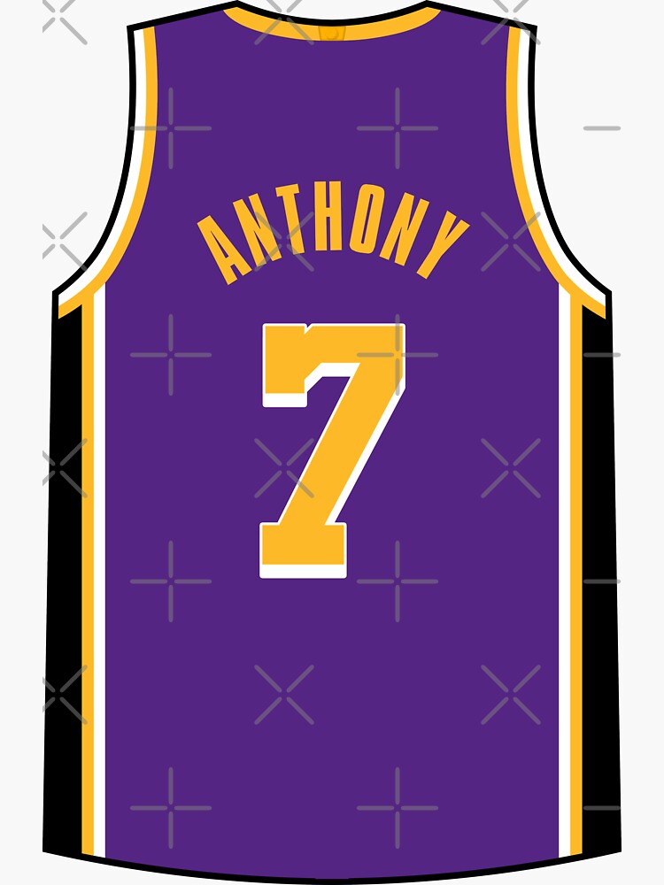 Carmelo Anthony Jersey Sticker for Sale by designsheaven