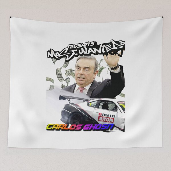 Item preview, Nissan's Most Wanted Carlos Ghosn Fugitive CEO designed and sold by QuinnGinger.