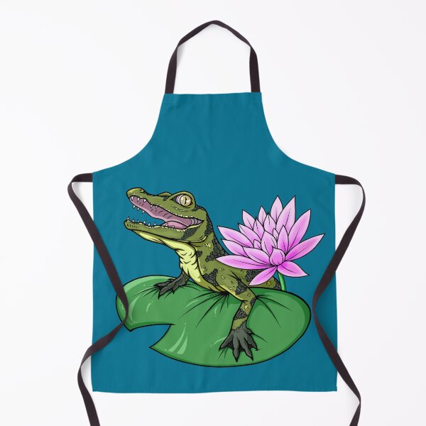 Item preview, Baby Alligator on Lily Pad designed and sold by InkedMongoose.
