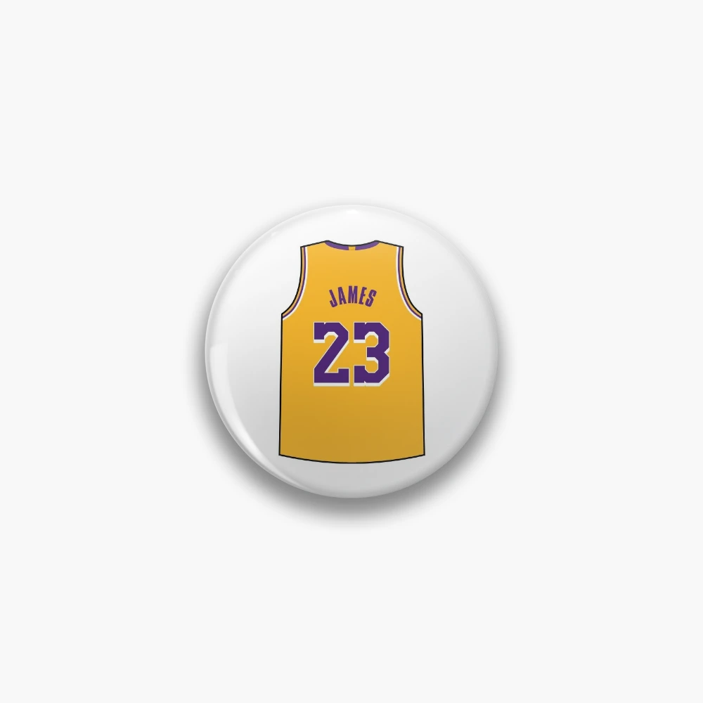 LeBron James Jersey Sticker for Sale by designsheaven