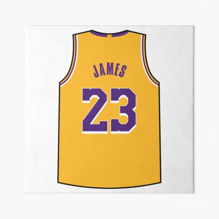 LeBron James Jersey Art Board Print for Sale by designsheaven