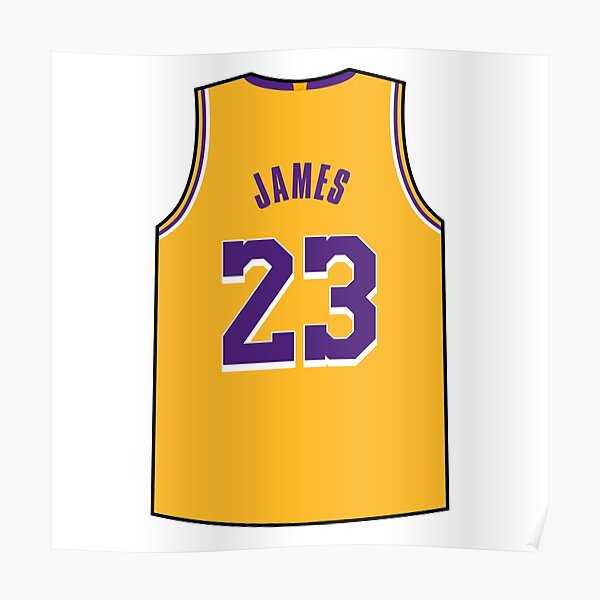 LeBron James Jersey Poster for Sale by designsheaven