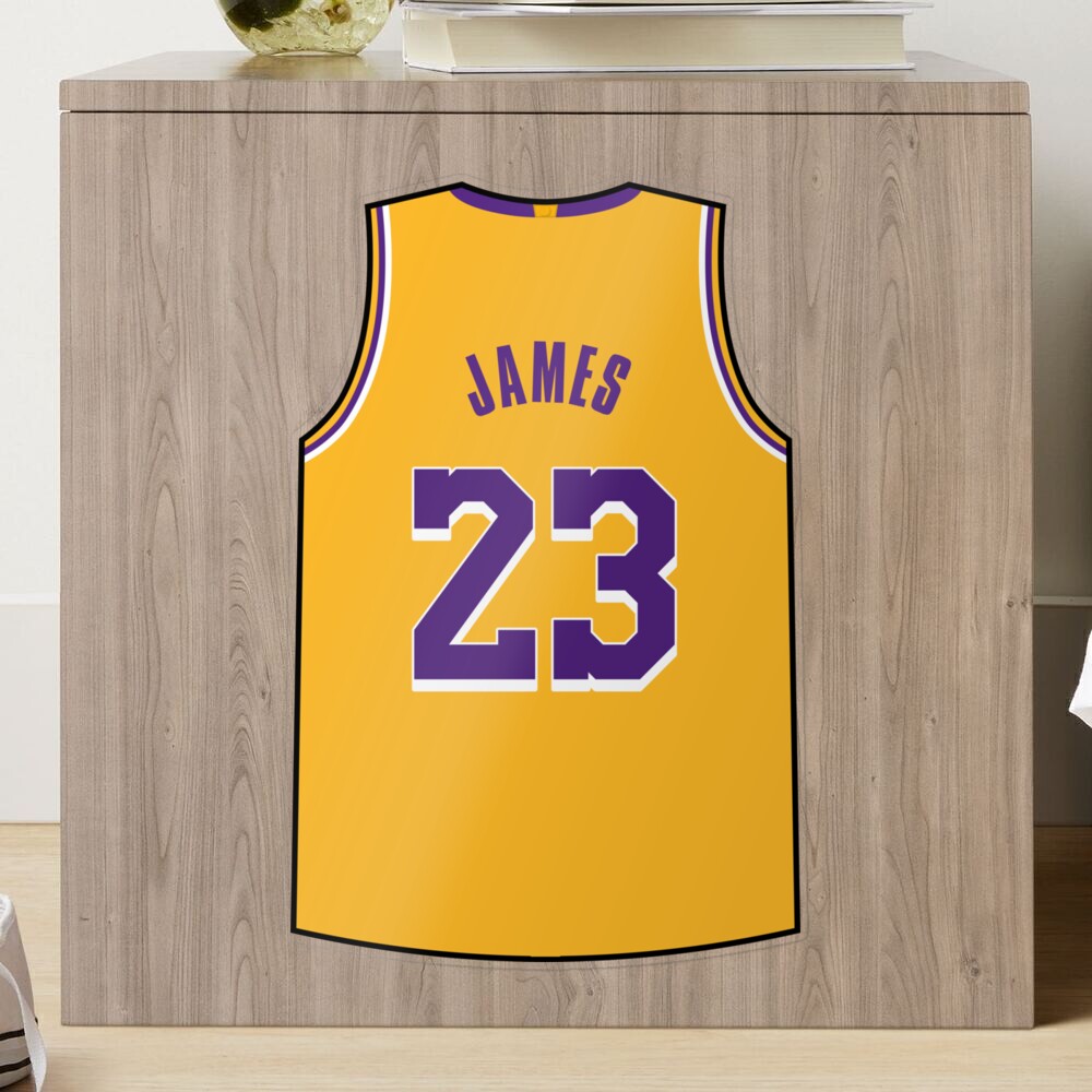 LeBron James Statement Jersey Sticker for Sale by designsheaven