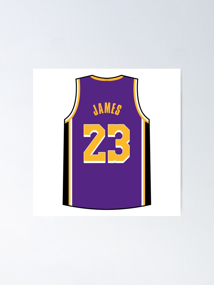LeBron James Lakers Custom Framed Jersey Number Display