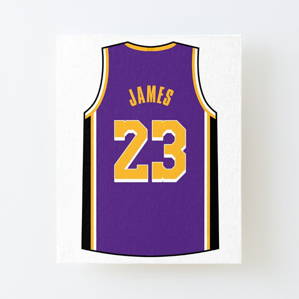 Lebron James Los Angeles Lakers Jersey Number Art Print 1 Youth T