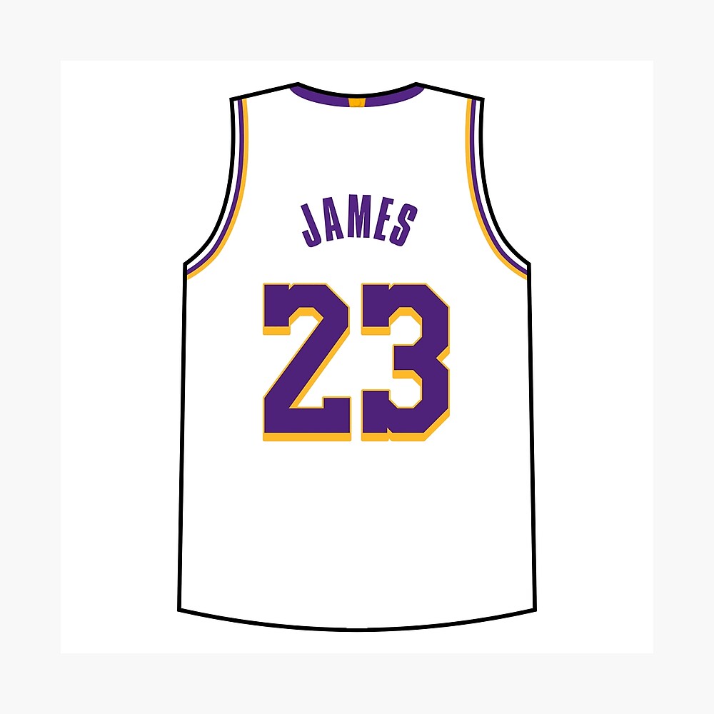 LeBron James Jersey Art Board Print for Sale by designsheaven