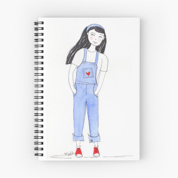 Item preview, Girl in Overalls designed and sold by Mahli's  Artful Whimsy.