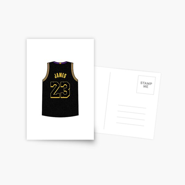 LeBron James Jersey Postcard for Sale by designsheaven