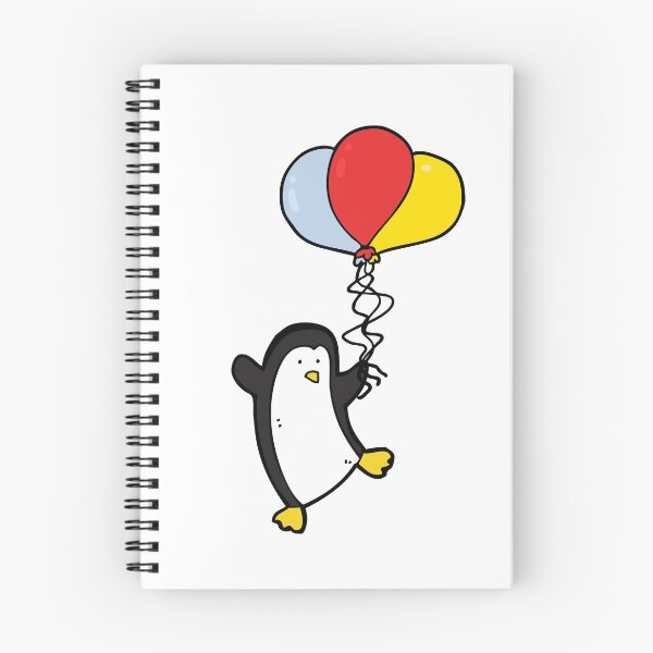 Item preview, Penguin with Balloons Cartoon designed and sold by BWAYZ.