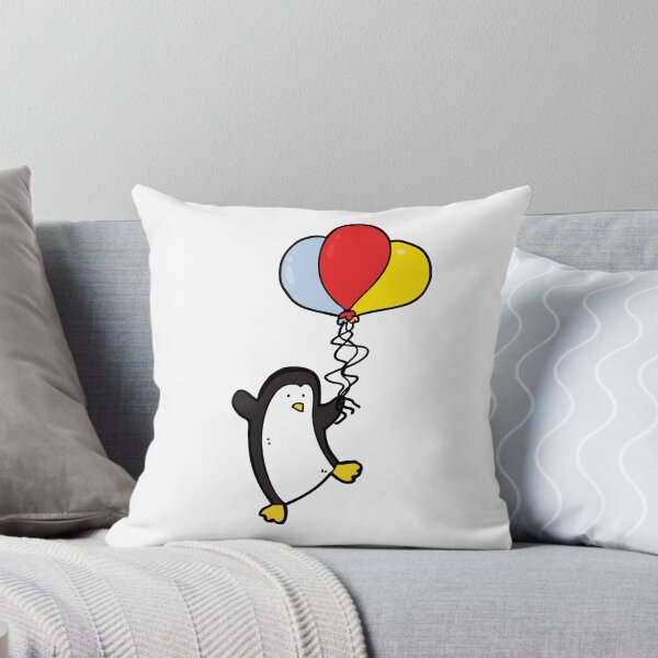 Artikelvorschau, Pinguin mit Ballons Cartoon entworfen und verkauft von BWAYZ.