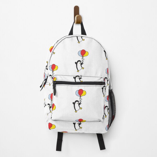 Aperçu de l'œuvre Pingouin avec des ballons Cartoon créée et vendue par BWAYZ.